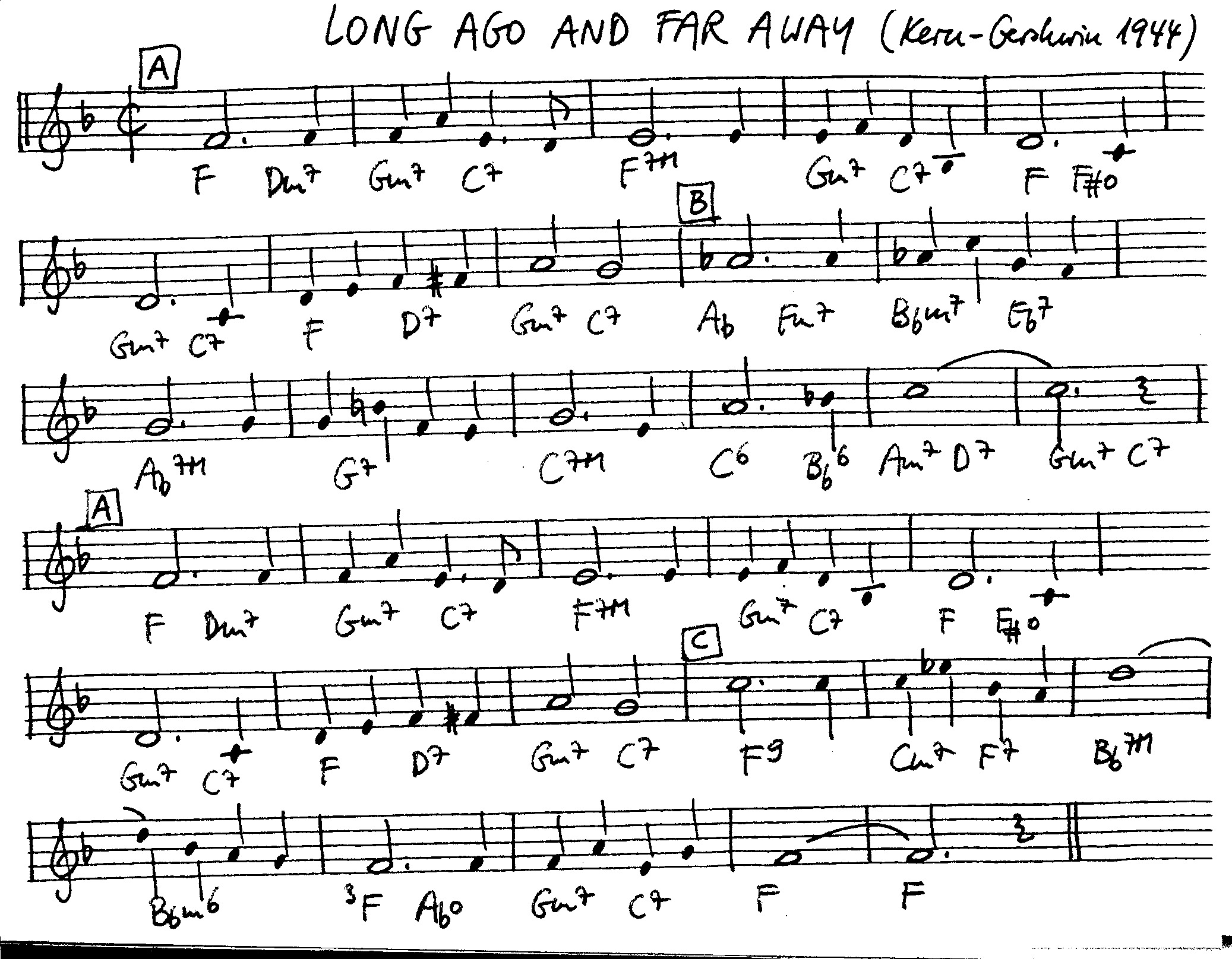 long ago and far away leadsheet – book us for your next 20s or gatsby event